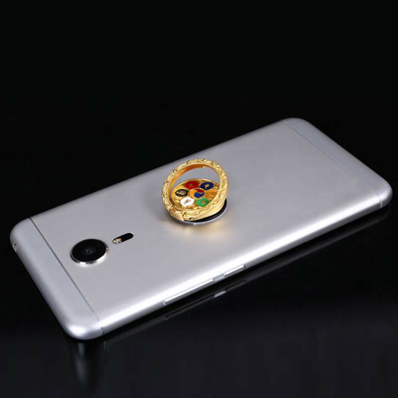 チベットのOm Mani Padme Hum平和の携帯電話リングブラケットユニバーサル電話ホルダーデコレーション