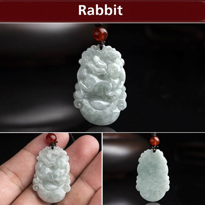 Buddha Stones天然翡翠12星座成功ペンダントネックレス - image 10