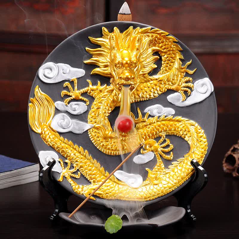 ドラゴンセラミック逆流煙噴水瞑想香炉