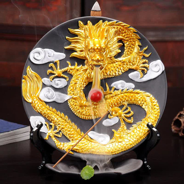 ドラゴンセラミック逆流煙噴水瞑想香炉