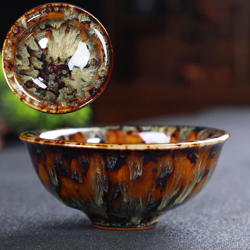 Buddha Stonesカラフル セラミック ティーカップ ホームオフィス ティーカップ - ダークゴールデンロッド - image 56