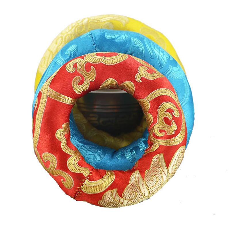 Buddha Stonesチベットシンギングボウル手作りクッション装飾