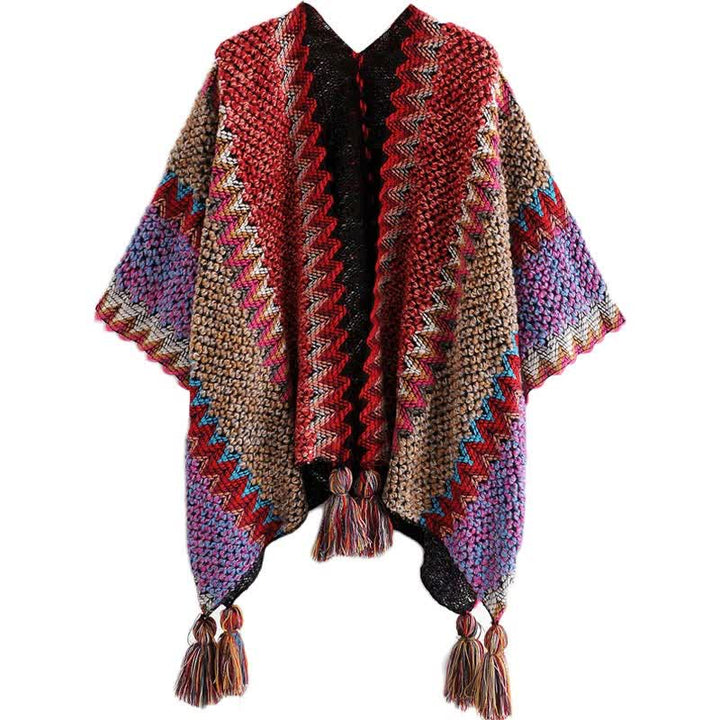 Buddha Stonesチベットショール暖かいマントチベットタッセルスカーフ - image 11