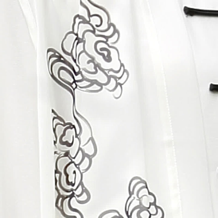 Buddha Stones縁起の良い雲 グラデーション 瞑想 祈り スピリチュアル 禅 太極拳 気功 練習 女性用 服 セット - image 13