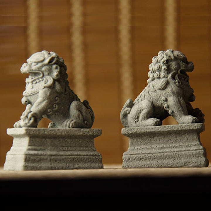 Buddha Stones獅子 福福犬 象 魔除け 祝福 室内装飾
