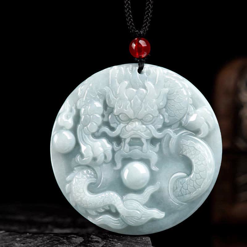 ❗❗❗フラッシュセール -Buddha Stones、中国の十二支、龍、翡翠、成功のお守り、紐ネックレス - image 8