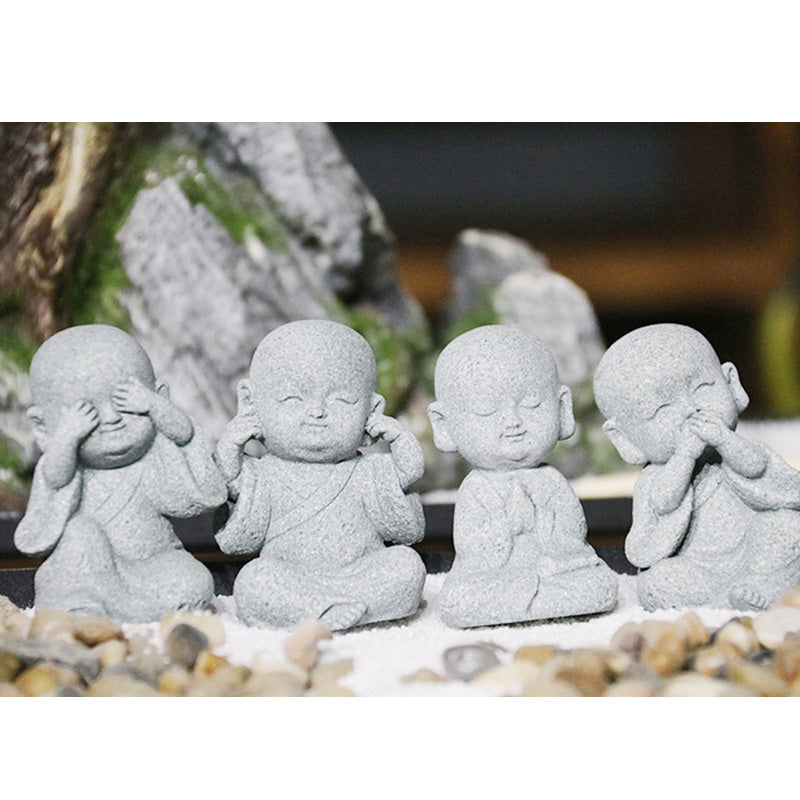 Buddha Stones瞑想 祈り 僧侶 仏像 静寂 室内装飾 - image 18