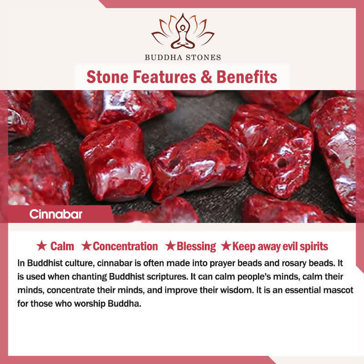 Buddha Stones桃の木 蓮 辰砂 幸運開運財運ブレスレット