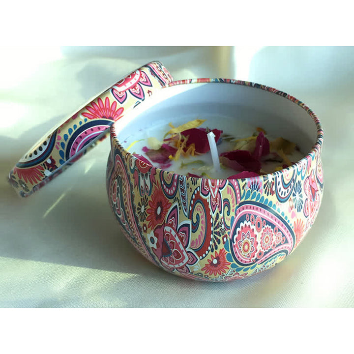 ホワイトティー、ジンジャーフラワー、ラベンダー、クチナシの香りのソイワックスキャンドル。ご家族やご友人へのギフトに。 - 薔薇 - image 9