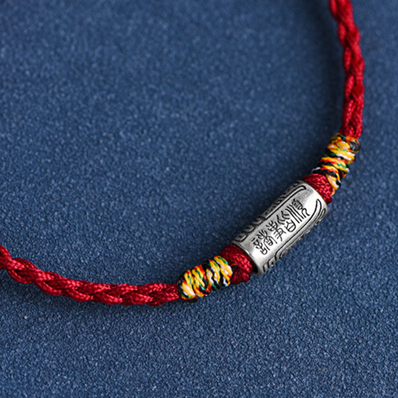 Buddha Stones手作り 925スターリングシルバー 万事うまくいくデザイン 保護力 強度 ブレスレット アンクレット
