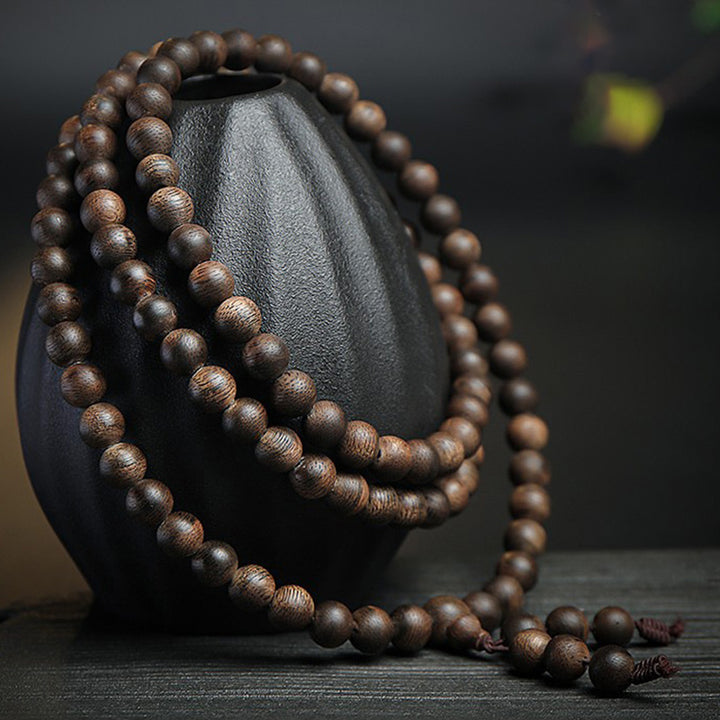Buddha Stones 108Mala沈香 平和 強さ 穏やか ブレスレット