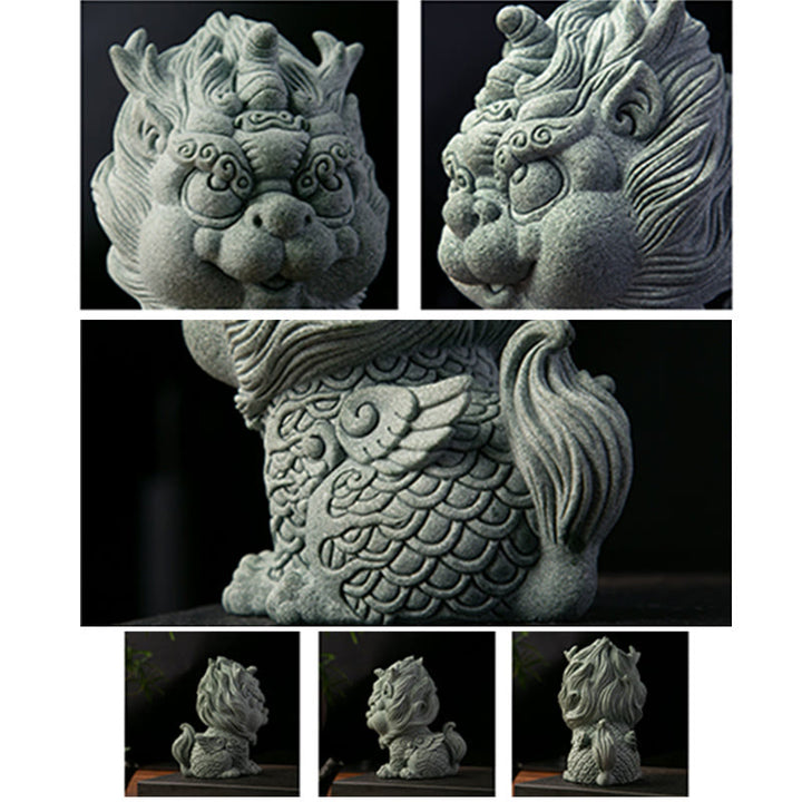 Buddha Stones風水 小型 貔貅 富と幸運 家の装飾