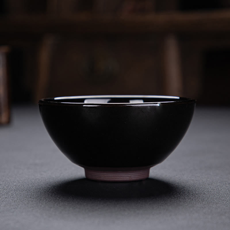 Buddha Stones金彩 メープルリーフ 中国 建璽 陶器 ティーカップ 天目 カンフー ティーカップ ボウル
