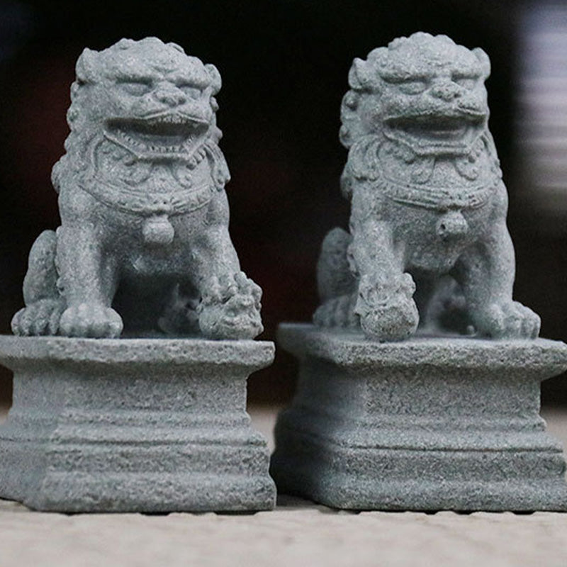 Buddha Stones獅子 福福犬 象 魔除け 祝福 室内装飾