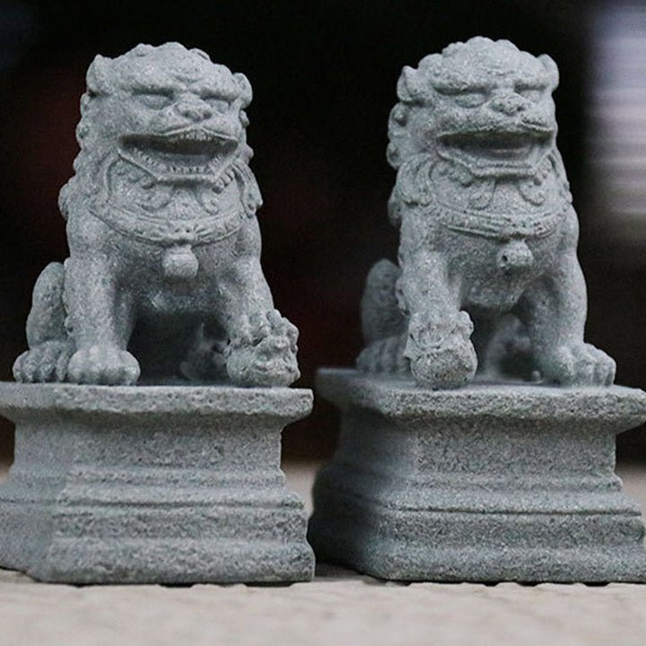 Buddha Stones獅子 福福犬 象 魔除け 祝福 室内装飾