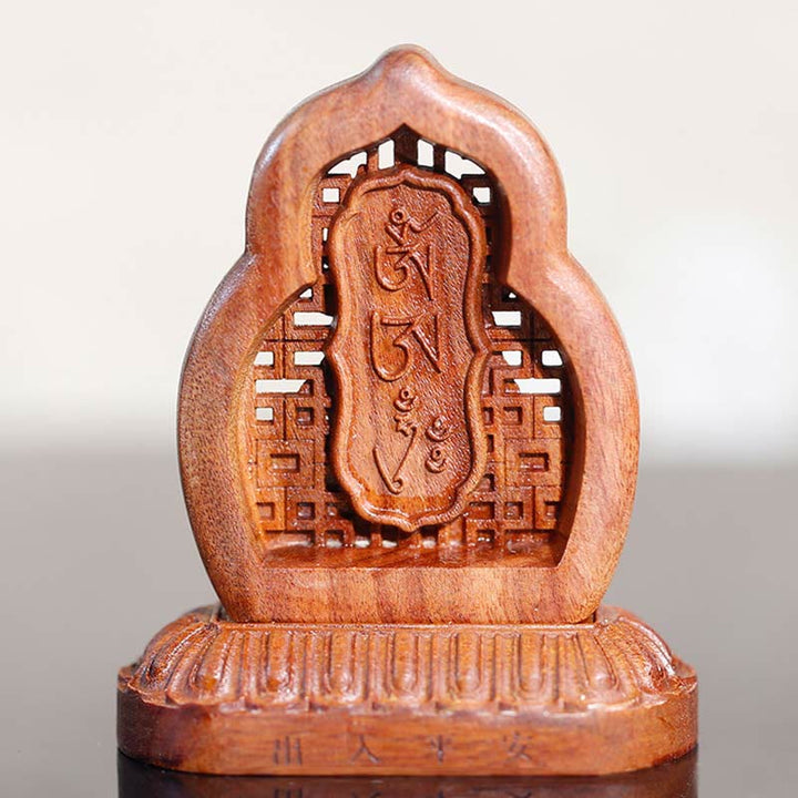 Buddha Stonesグル リンポチェ 仏陀 パドマサンバヴァン セレニティ 木彫り像 置物 装飾