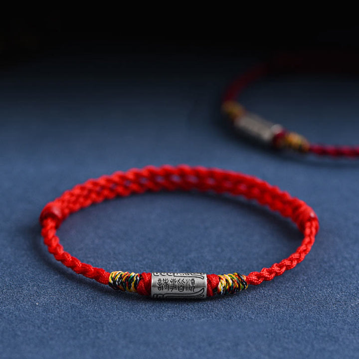 Buddha Stones手作り 925スターリングシルバー 万事うまくいくデザイン 保護力 強度 ブレスレット アンクレット