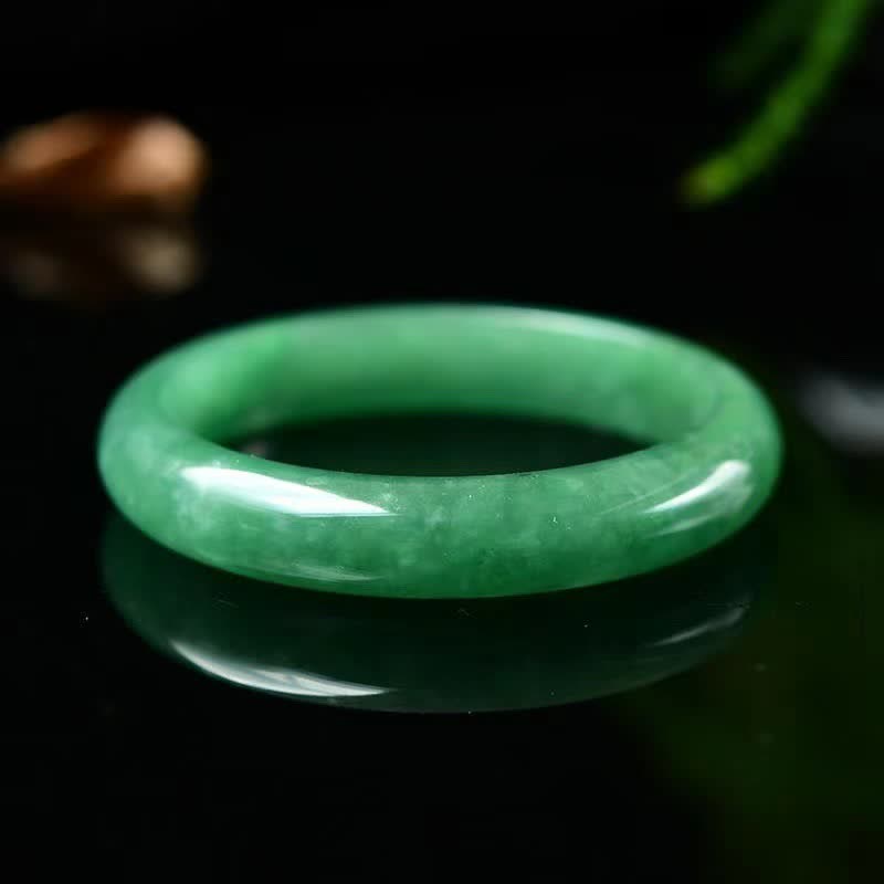 Buddha Stones翡翠 ヒーリング 豊かさ守護ブレスレットバングル