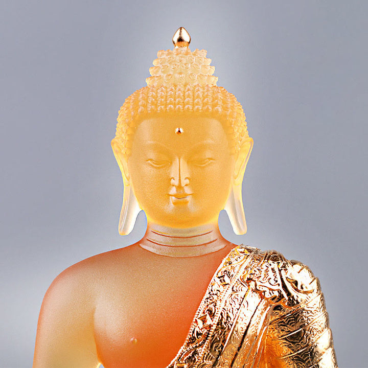 Buddha Stones手作り 置物 劉里 芸術作品 静寂の像 家へのお供え物 装飾