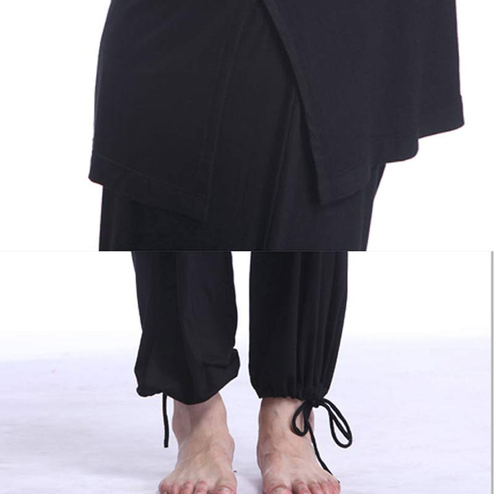 Buddha Stones瞑想 祈り スピリチュアル 禅 太極拳 練習 ヨガ ウェア メンズ セット - image 22