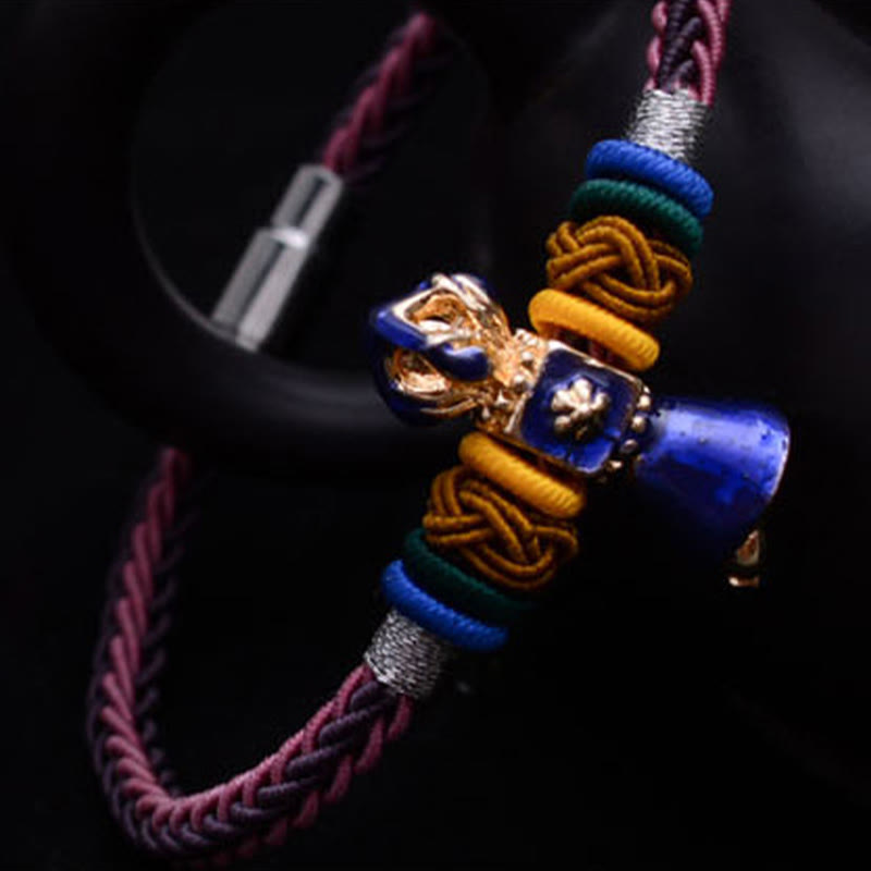 チベットの手作りドルジェ金剛力八糸ブレスレット