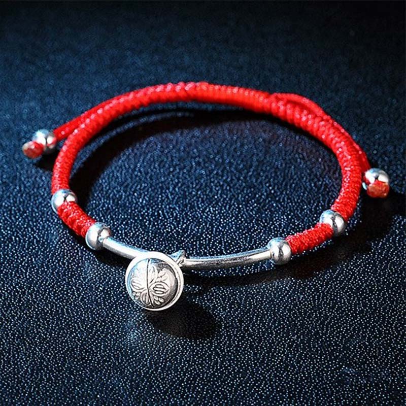 Buddha Stones風水ラッキーレッドストリングベルブレスレット