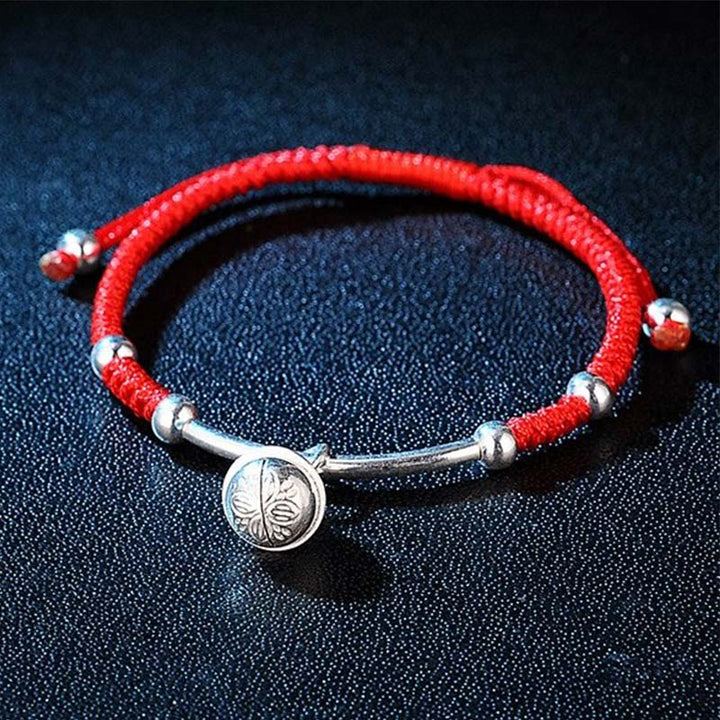 Buddha Stones風水ラッキーレッドストリングベルブレスレット