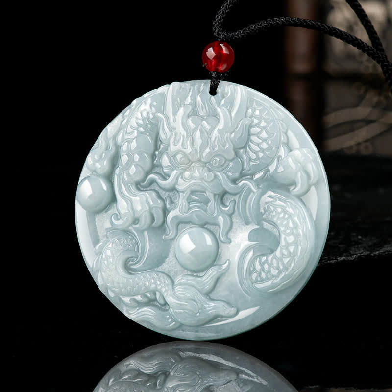 ❗❗❗フラッシュセール -Buddha Stones、中国の十二支、龍、翡翠、成功のお守り、紐ネックレス - image 2