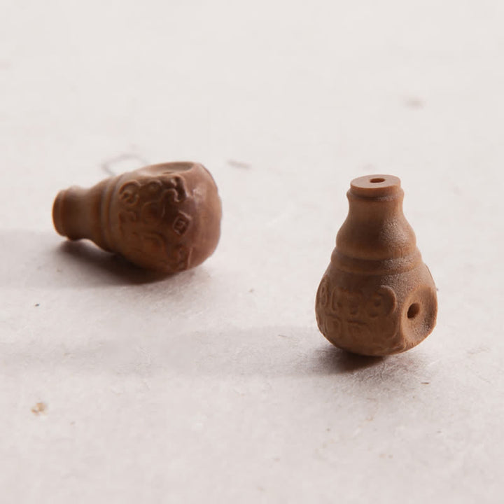 Buddha Stones 108Malaビーズ 925 スターリングシルバー シトリン サンダルウッド ターコイズ 守護 繁栄 ブレスレット