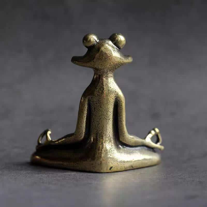 Buddha Stones小型 カエル 亀 鯉 カタツムリ カニ 銅製 富 家の装飾
