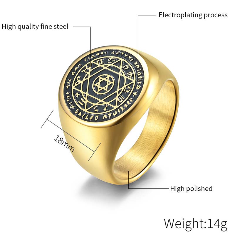 Buddha Stones12星座 ダビデの星 守護リング