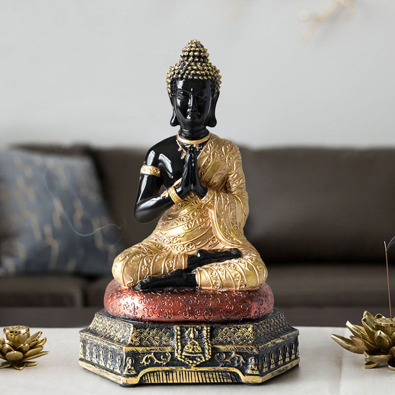 Buddha Stones仏陀慈悲の樹脂像装飾 - image 15