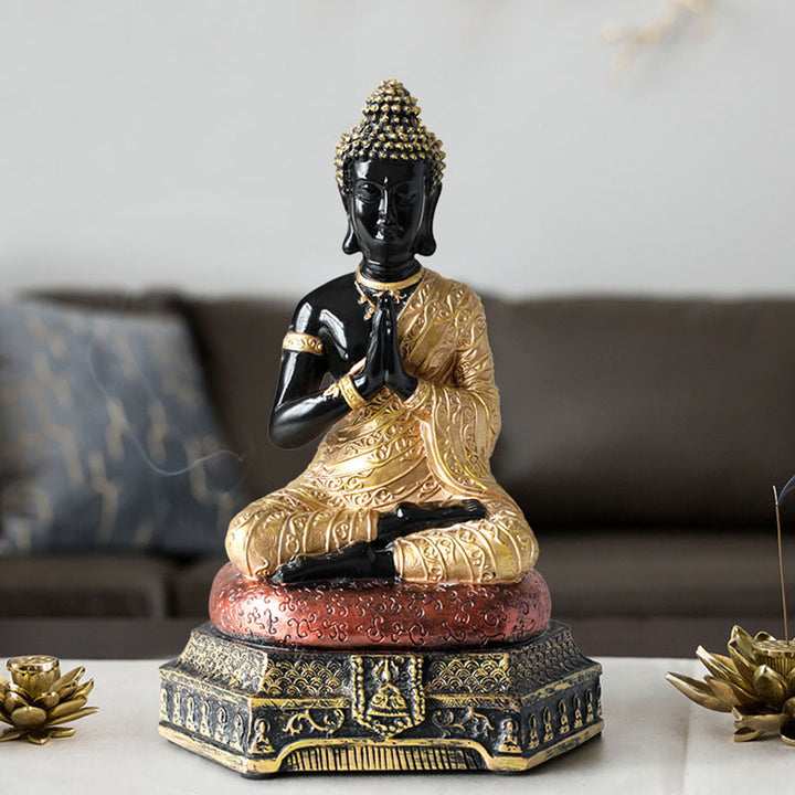 Buddha Stones仏陀慈悲の樹脂像装飾 - image 15