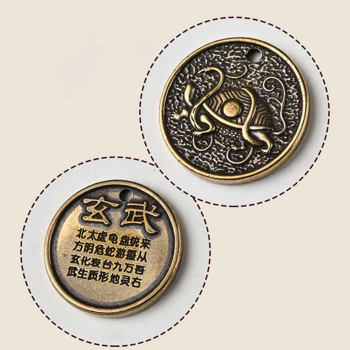 Buddha Stones四象嵌 青龍 白虎 朱鳥 黒亀 キーホルダー