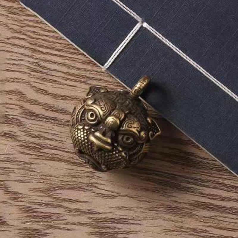Buddha Stones富の銅製キーホルダー