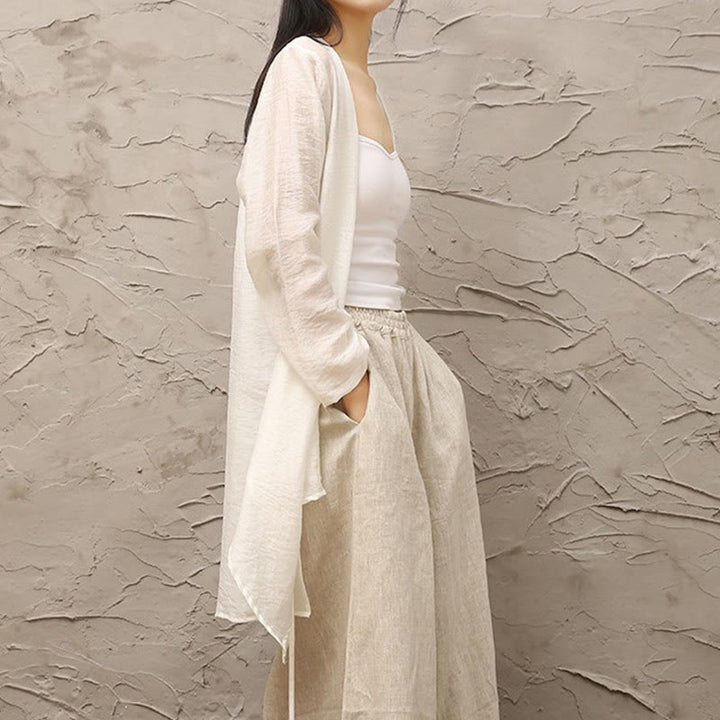 Buddha Stonesシンプル ホワイト ベージュ 柄 瞑想 スピリチュアル 禅 練習 ヨガ 服 レディース - image 3