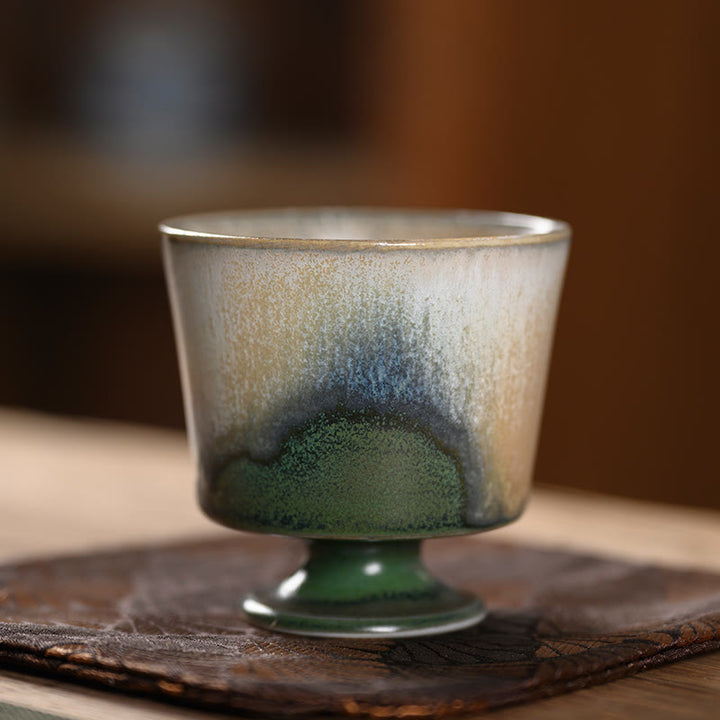 Buddha Stonesヴィンテージ炉変成窯磁器ティーカップカンフーティーカップ