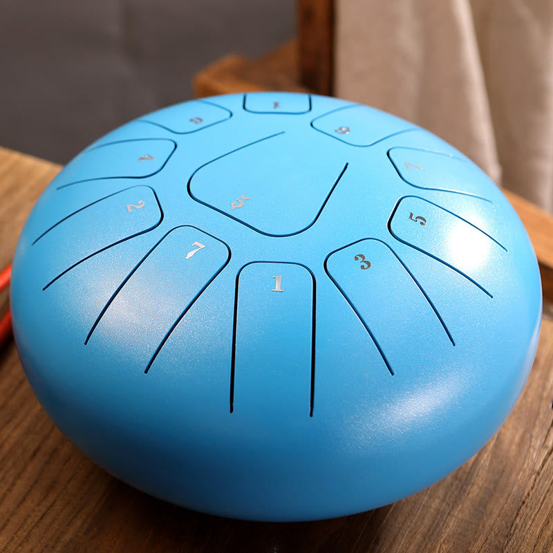 Buddha Stonesスチールタンドラム サウンドヒーリング マインドフルネス瞑想 ヨガドラムキット 11音 8インチ