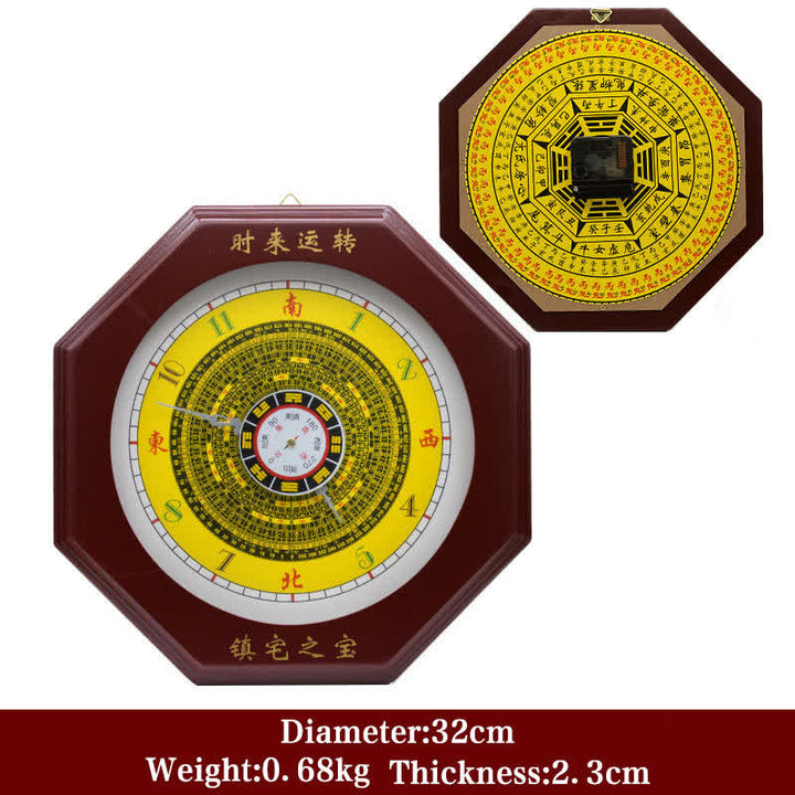 風水八卦図バランスエネルギーマップ壁掛け時計 - 八卦図＆壁掛け時計 32cm - image 5