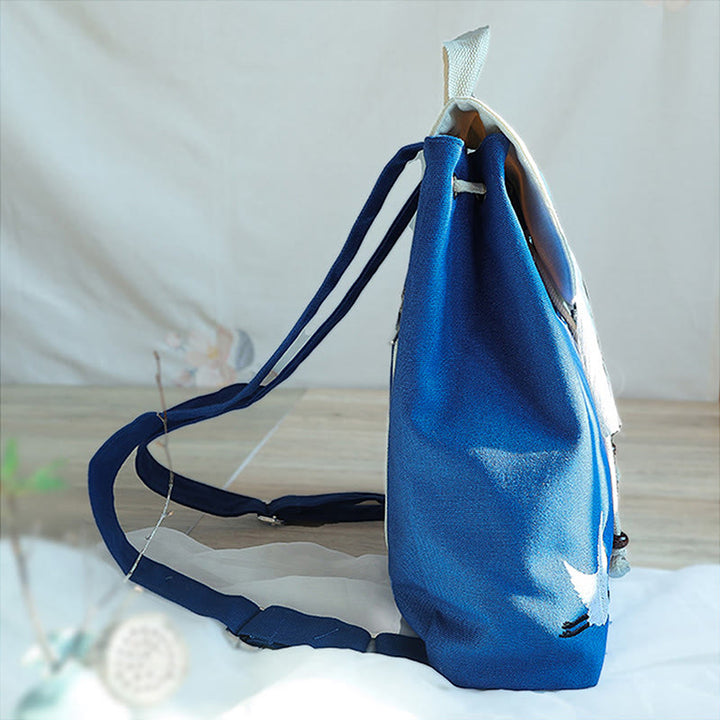 Buddha Stonesハンドメイド刺繍入り大容量キャンバスバックパック - image 24