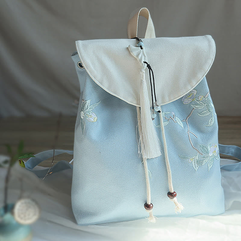 Buddha Stonesハンドメイド刺繍入り大容量キャンバスバックパック - image 27