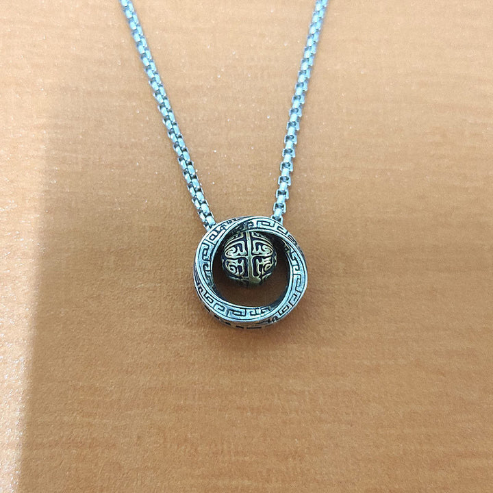 Buddha Stones メビウスのラッキービーズ銅製 富を呼ぶネックレスペンダント