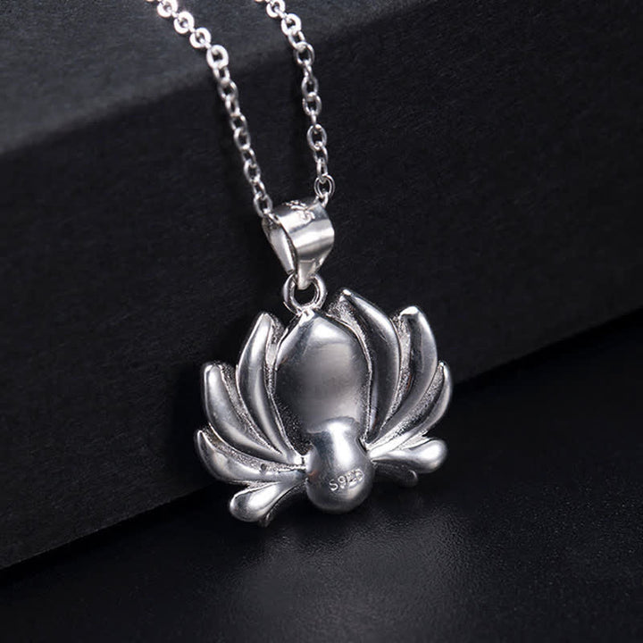 Buddha Stones925スターリングシルバー ロータスフラワーパール ウェルスネックレスペンダント - image 9