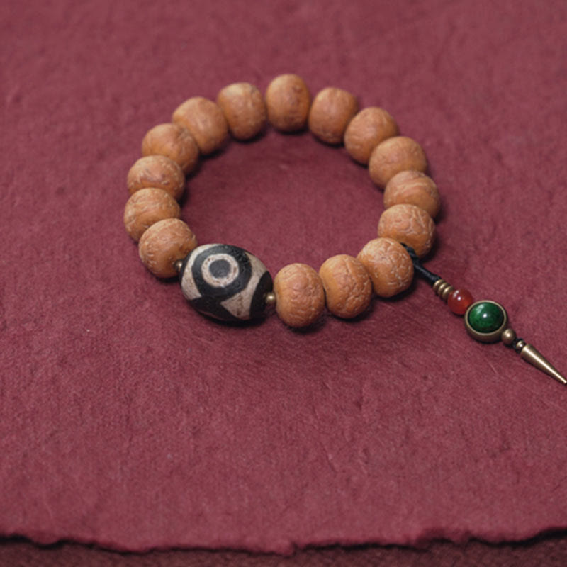 Buddha Stonesチベット菩提樹シードビーズ 平和のお守り 手首用Malaブレスレット