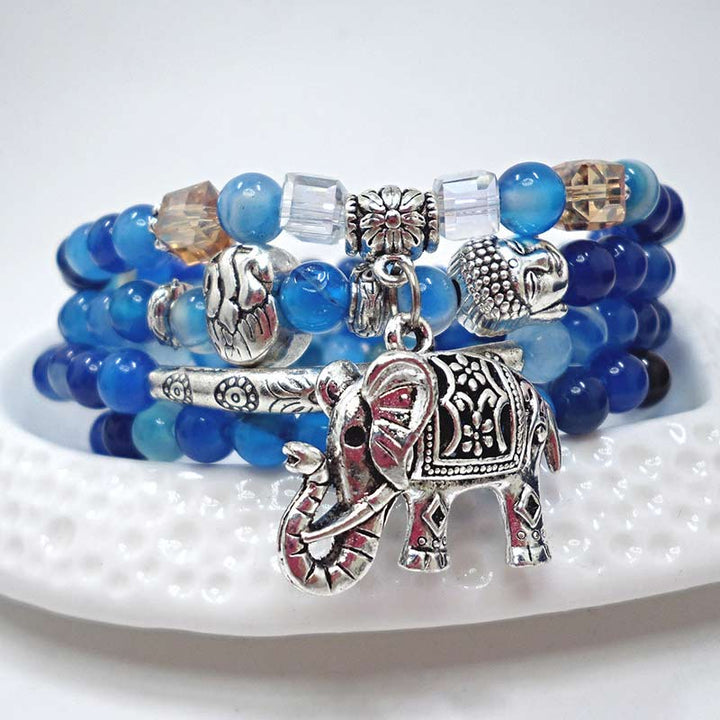 Buddha Stones 天然瑪瑙象仏希望ブレスレット - image 3