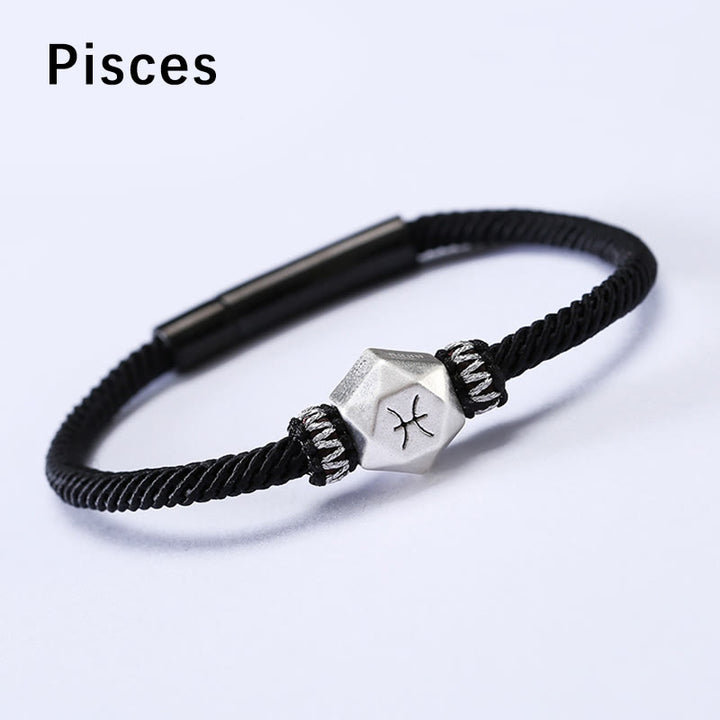 Buddha Stones999スターリングシルバー 12星座守護ハンドメイドストリングブレスレット - 魚座 - 19CM - image 20