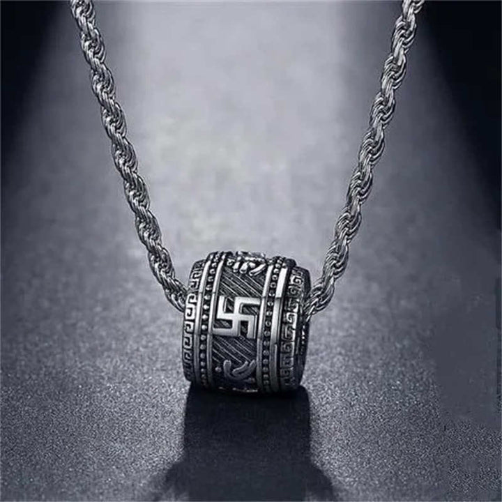 チベットのBuddha Stonesオーム・マニ・パドメ・フム守護のネックレスペンダント - image 3