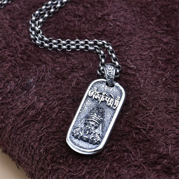 Buddha Stones925 スターリングシルバー ザキラム 富の女神オーム・マニ・パドメ・フム平和のネックレス ペンダント - image 6