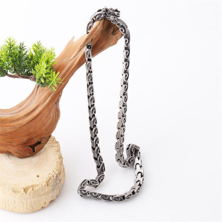 Buddha Stones龍模様 チタン鋼 守護 ネックレス ペンダント ブレスレット - image 7