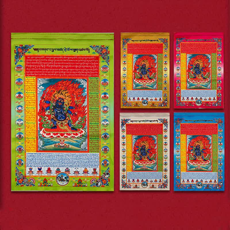 Buddha Stones チベットの10色風馬仏像ヒーリング縁起屋外祈祷旗 - image 14
